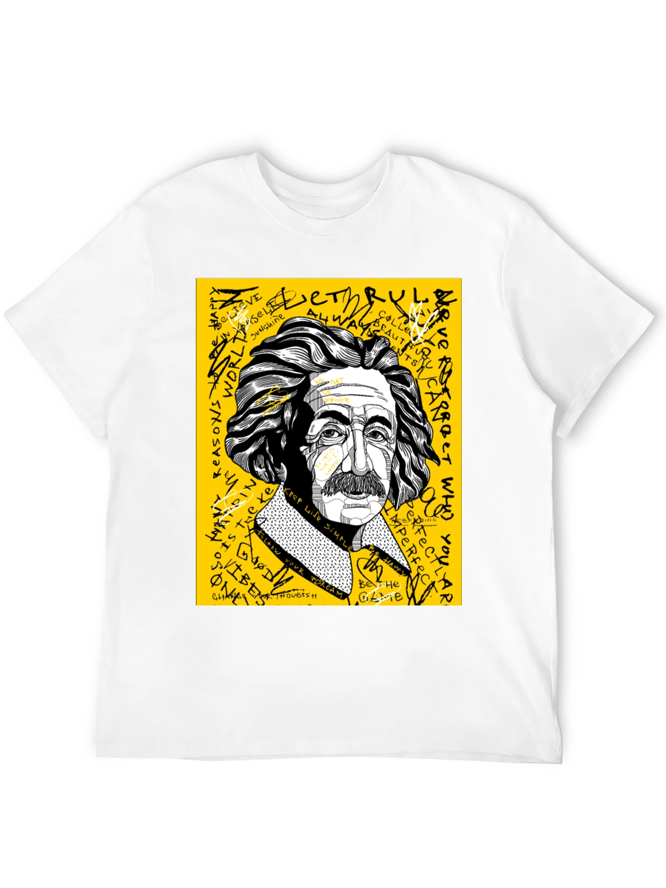 Einstein Graphic Print Mens T-Shirt