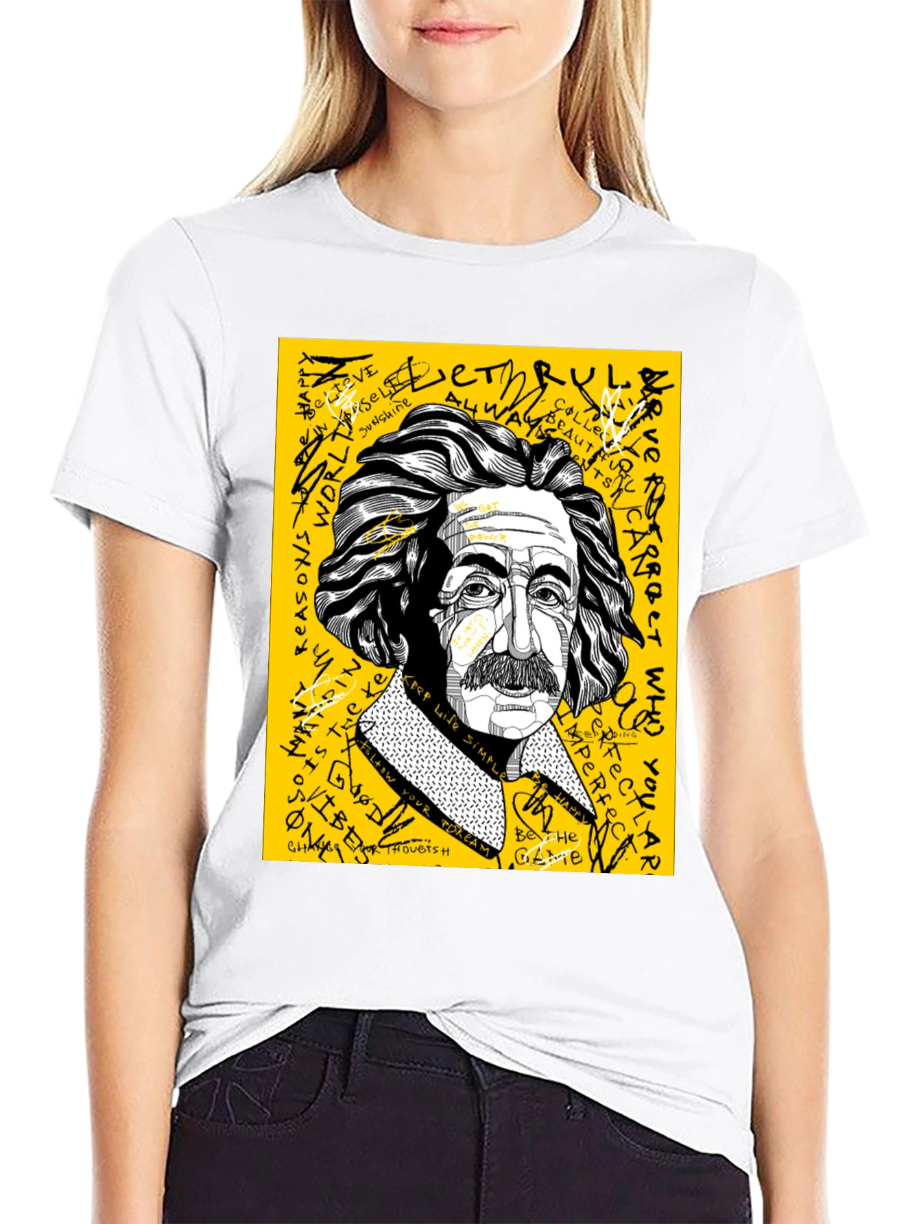 Einstein Graphic Print Mens T-Shirt