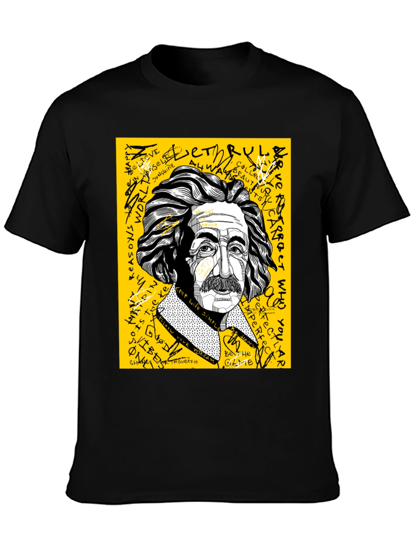 Einstein Graphic Print Mens T-Shirt
