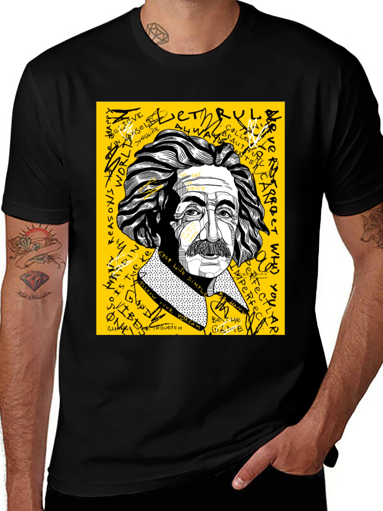 Einstein Graphic Print Mens T-Shirt