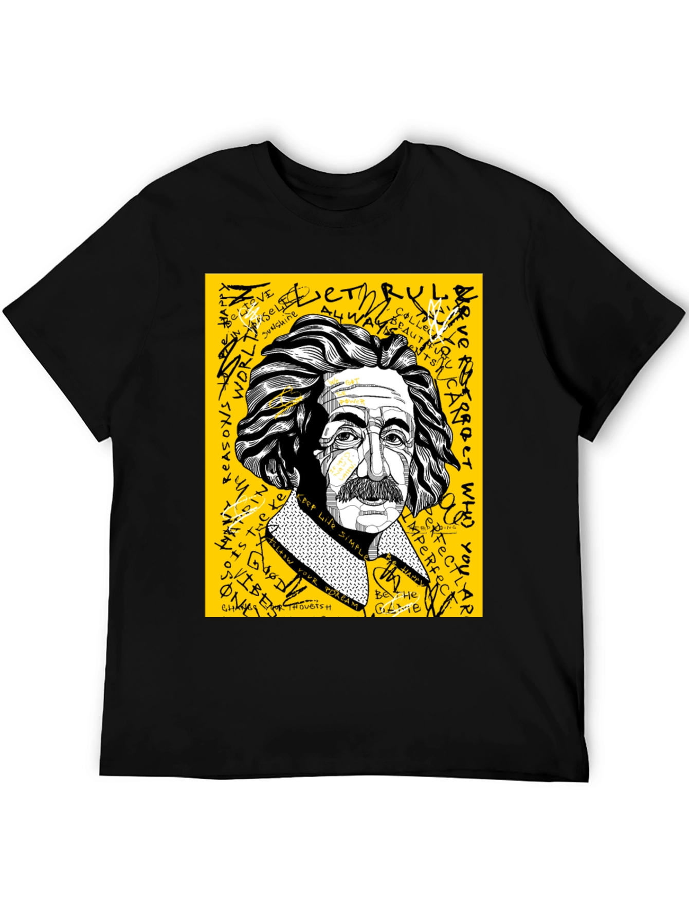 Einstein Graphic Print Mens T-Shirt