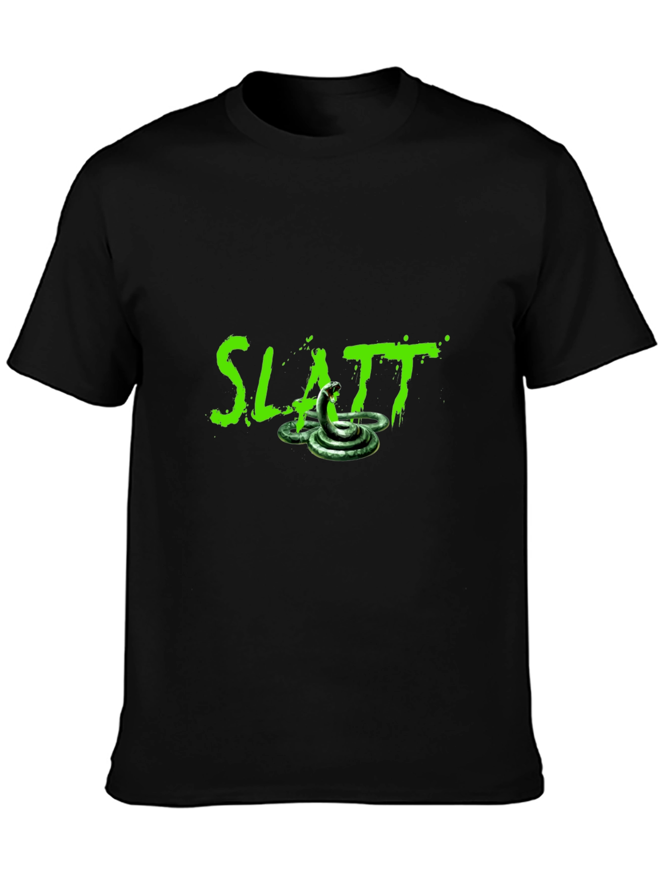 Slatt Snake Graphic Tee - Mens Black T-Shirt