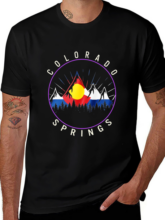 Colorado Springs Graphic Tee - Mountain Design