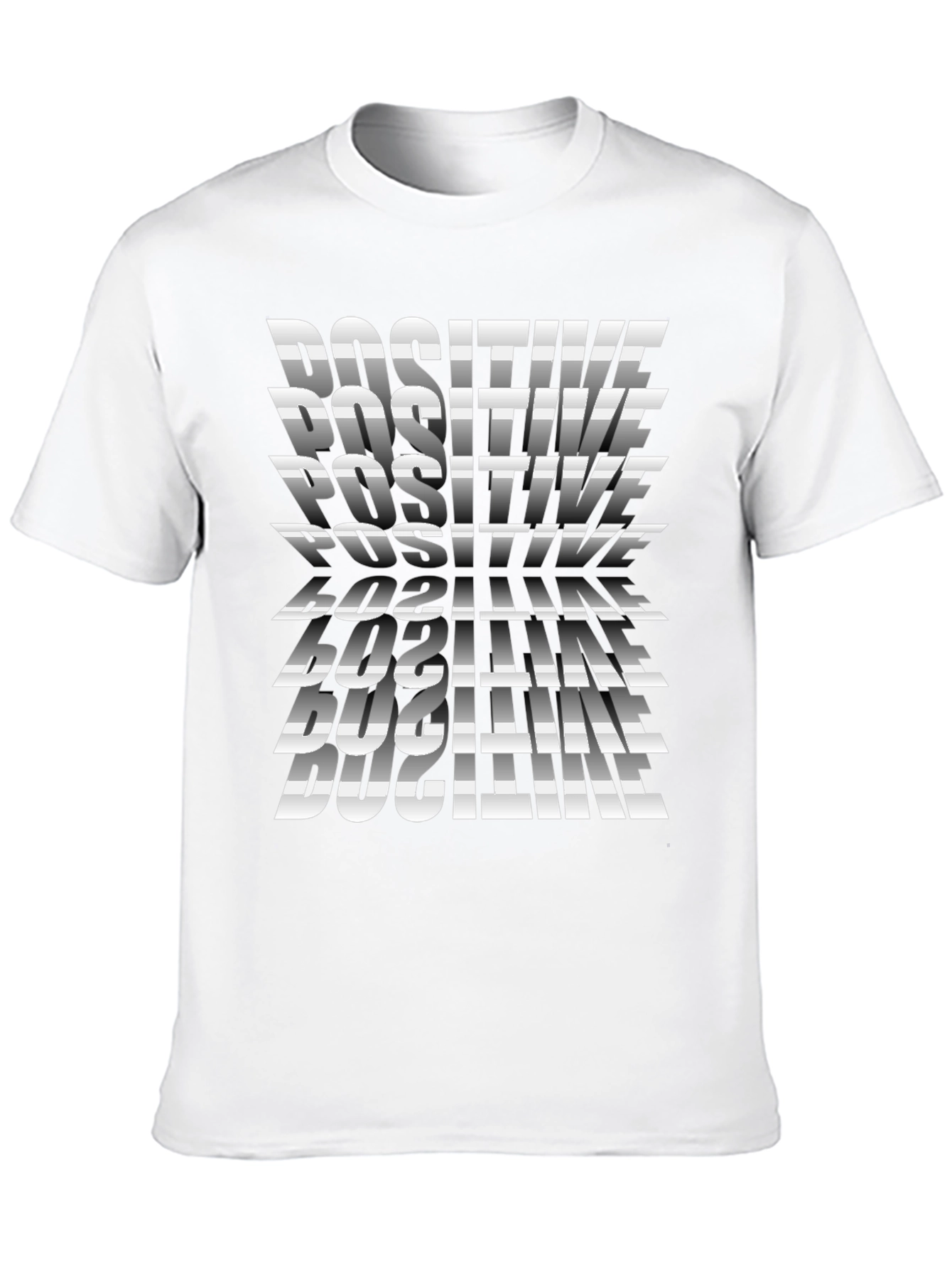 Positive Vibes Graphic Tee - Black Cotton T-Shirt