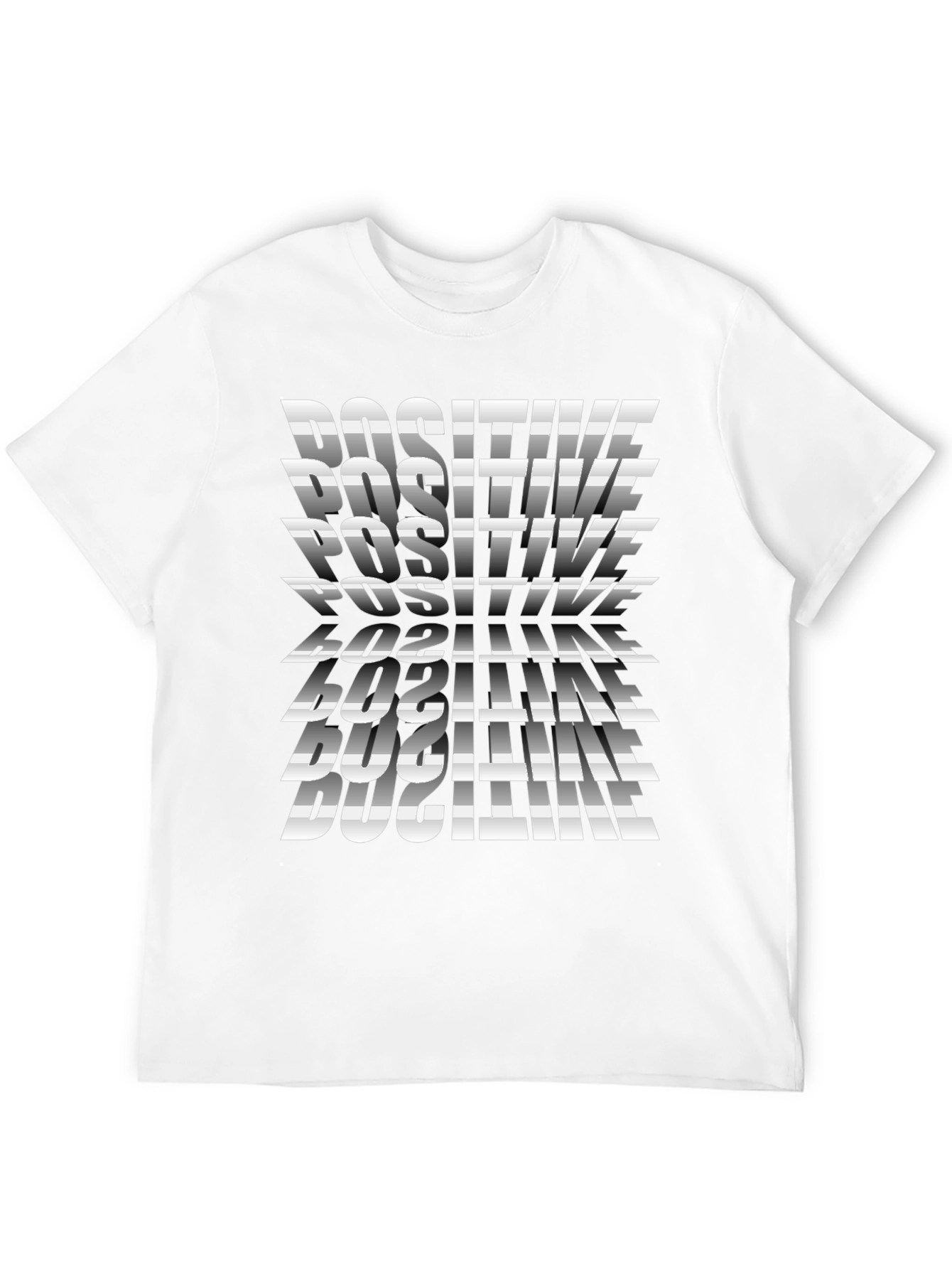Positive Vibes Graphic Tee - Black Cotton T-Shirt