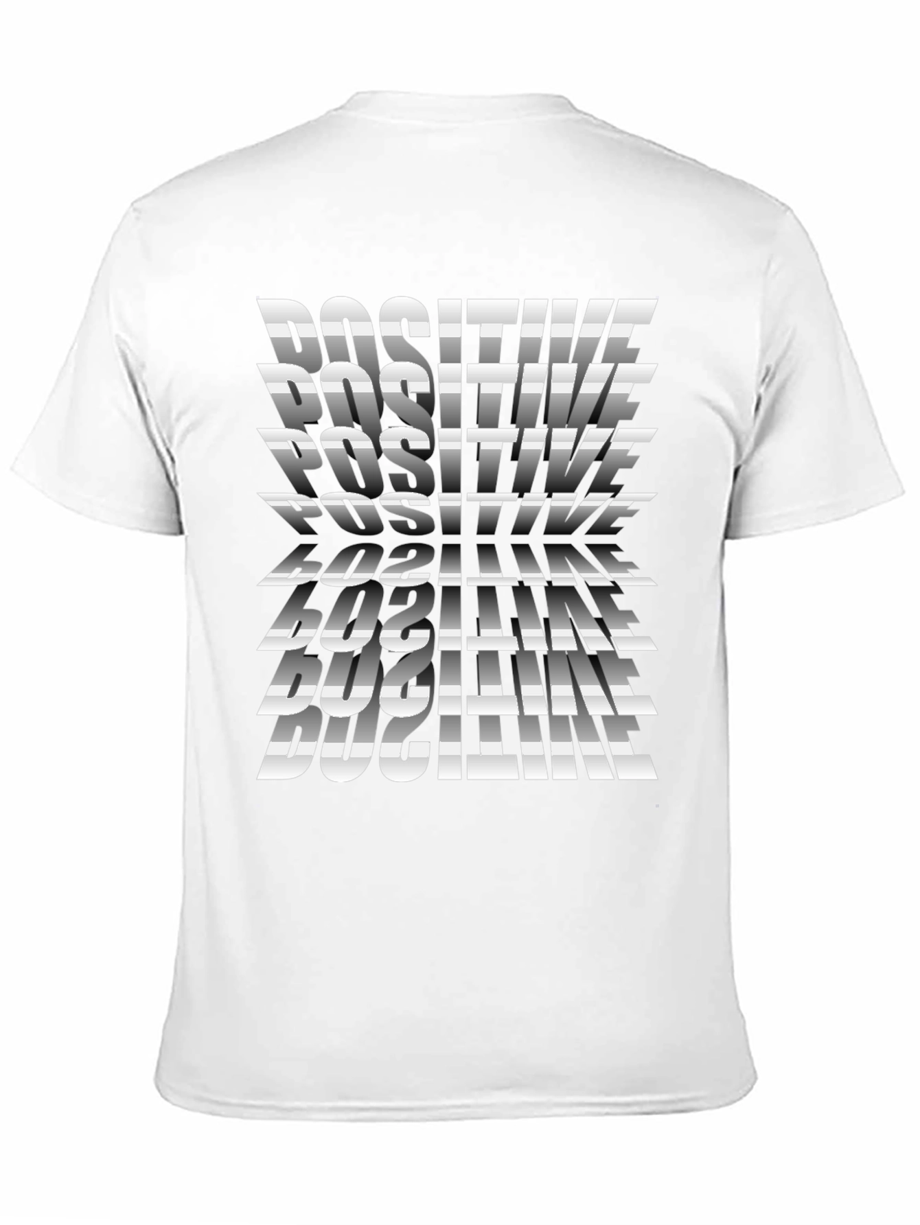 Positive Vibes Graphic Tee - Black Cotton T-Shirt