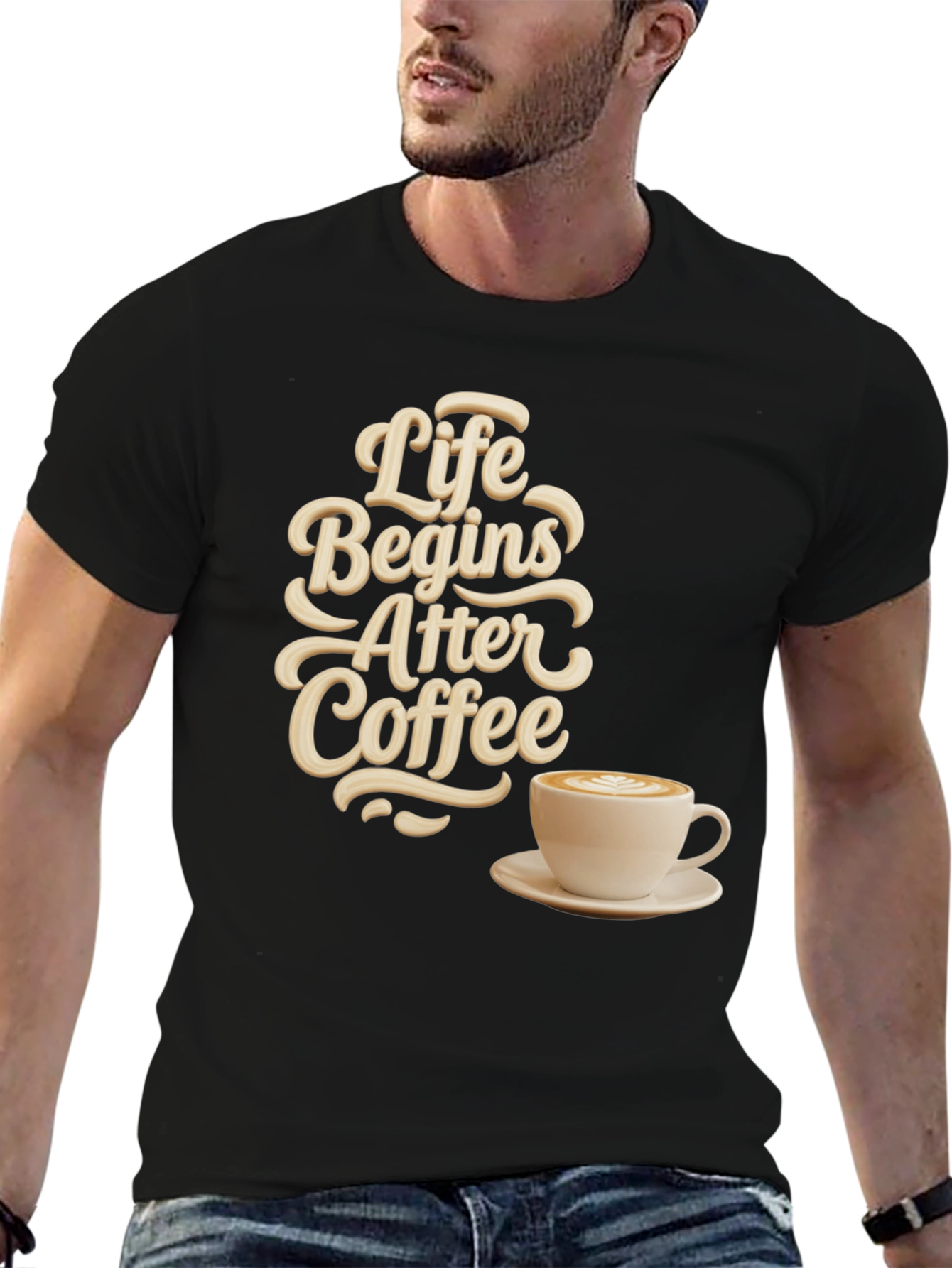 Life Begins After Coffee Graphic Tee