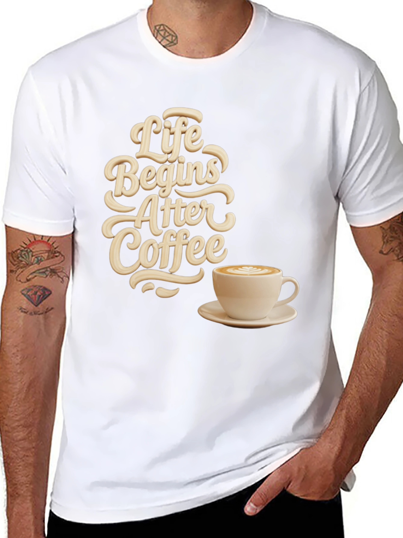 Life Begins After Coffee Graphic Tee