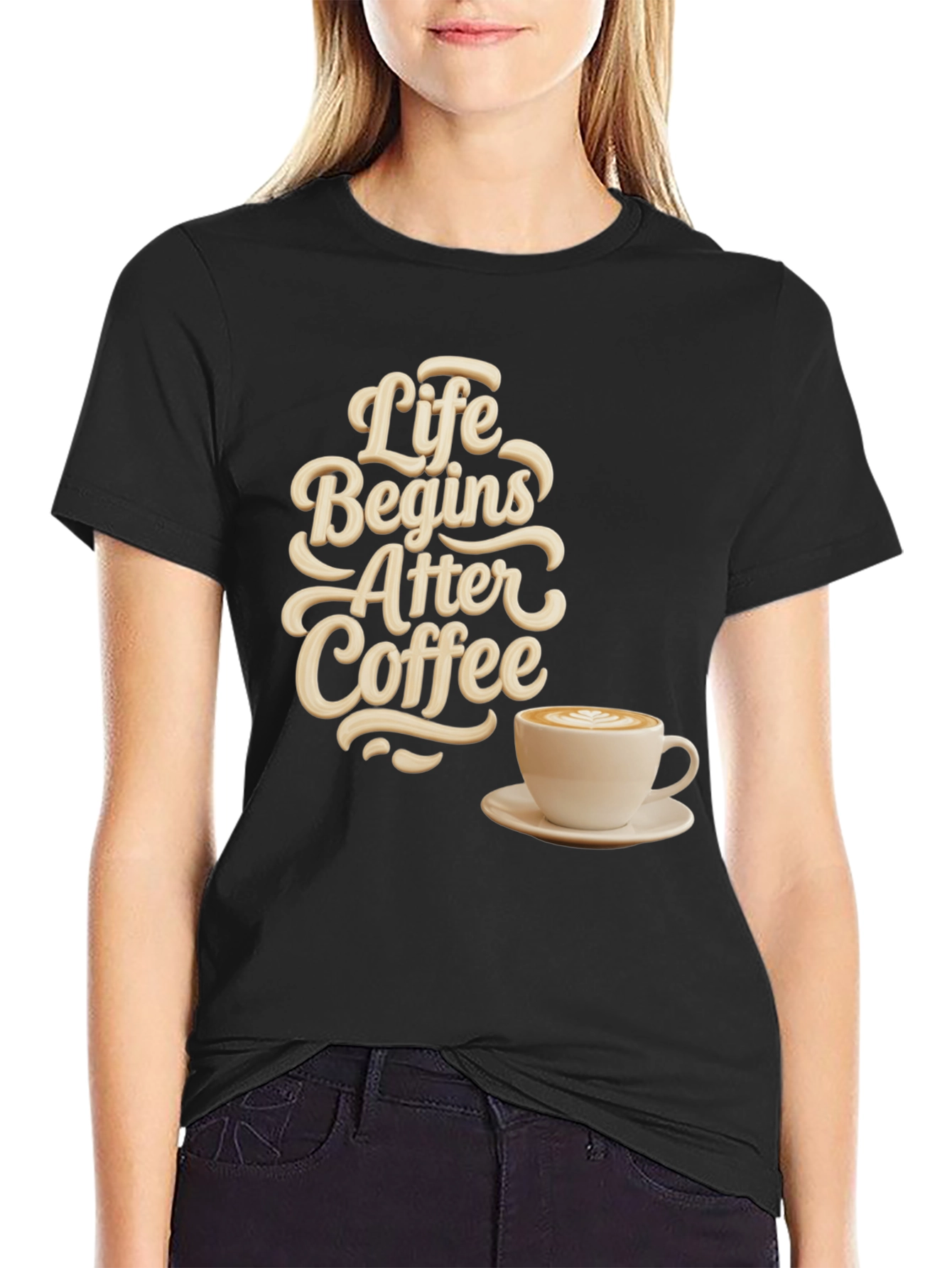 Life Begins After Coffee Graphic Tee