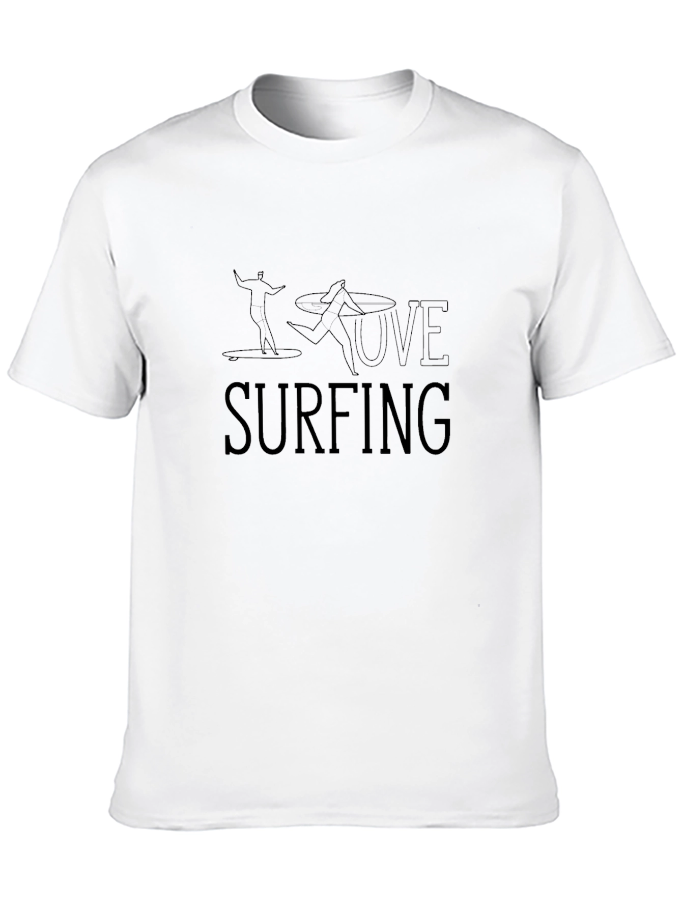 Love Surfing T-Shirt - Mens Black Tee