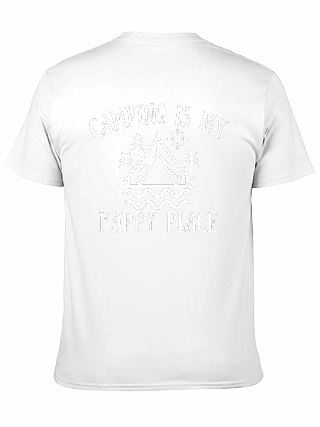 Camping Is My Happy Place Graphic T-Shirt