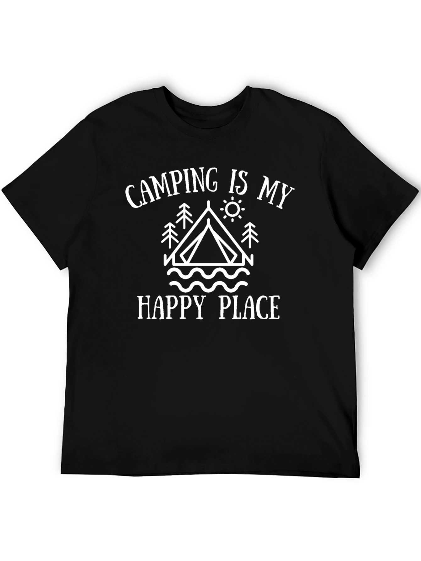 Camping Is My Happy Place Graphic T-Shirt