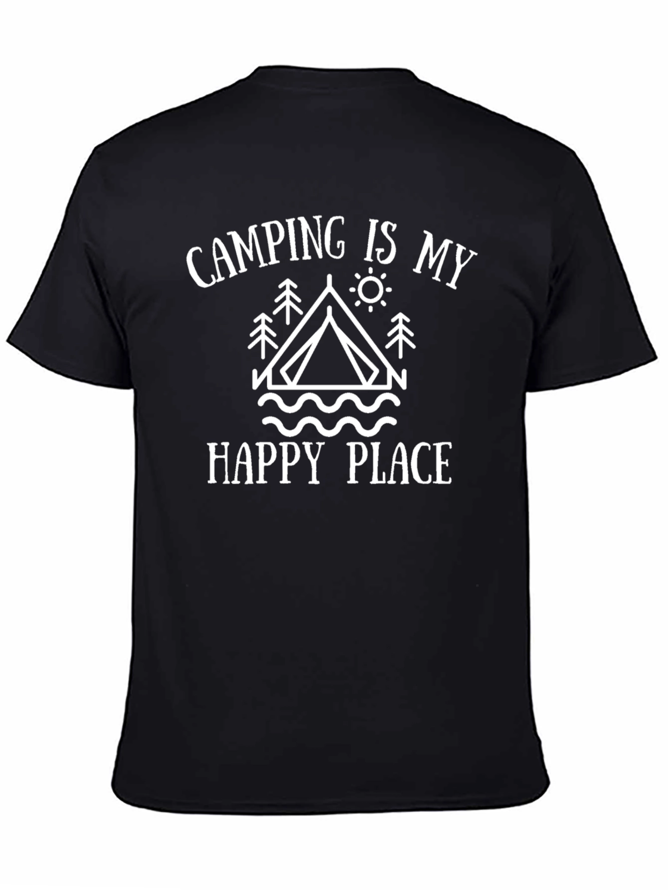 Camping Is My Happy Place Graphic T-Shirt