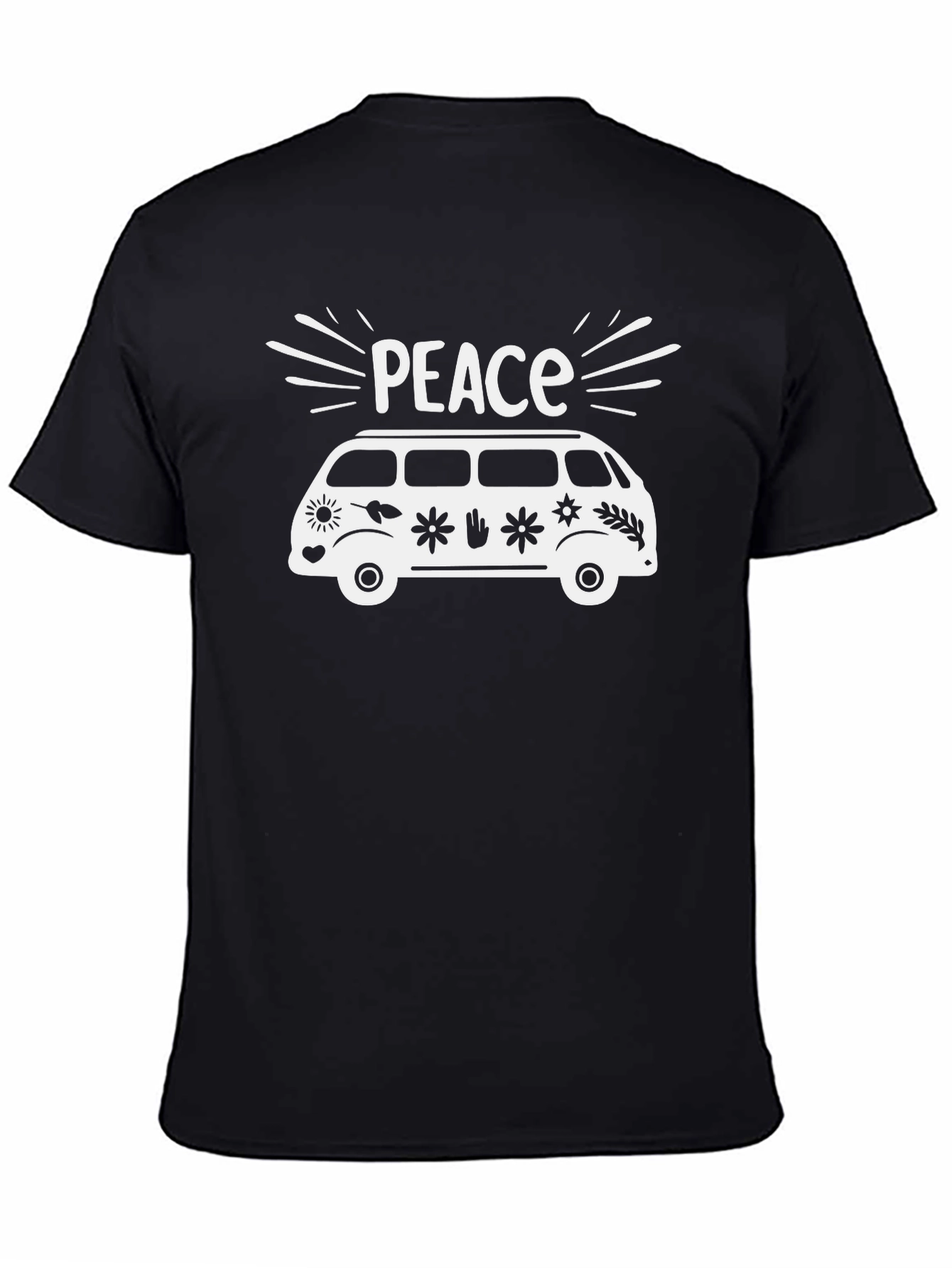 Peace Van Graphic T-Shirt - Retro Hippie Tee