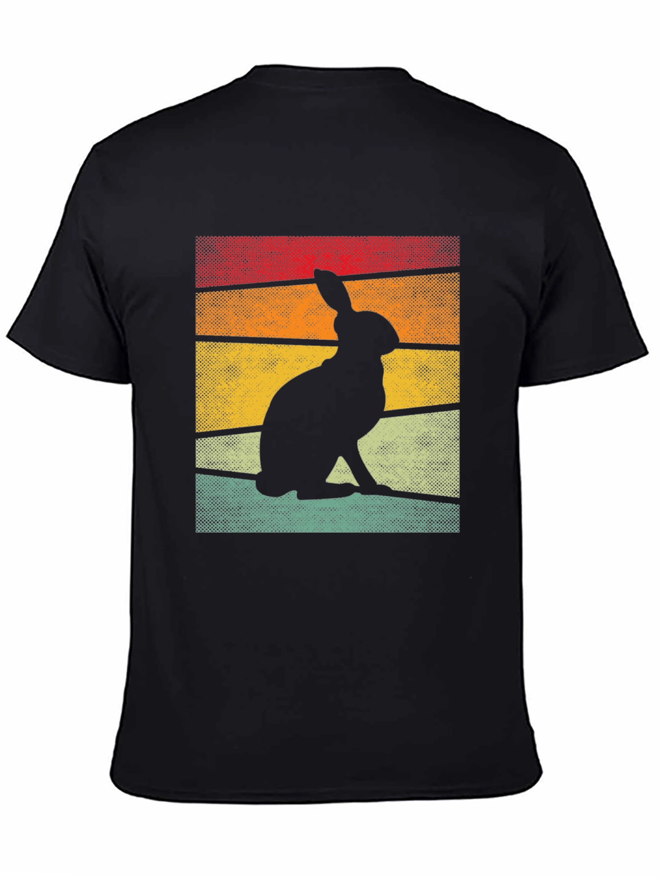 Retro Rabbit Silhouette Graphic Tee