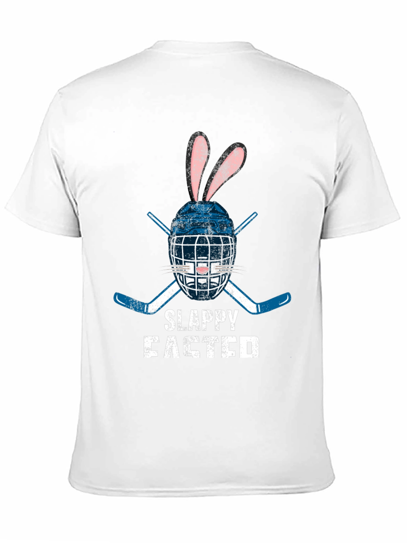 Slappy Easter Hockey Bunny Graphic Tee