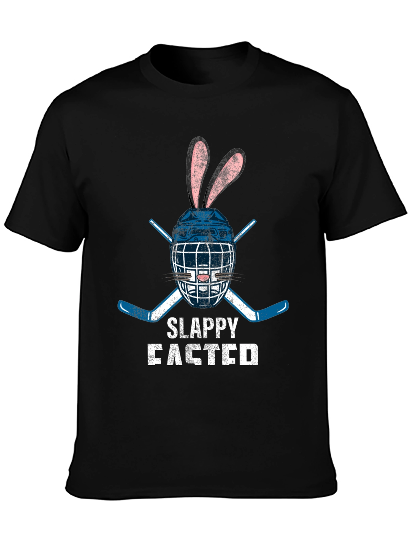 Slappy Easter Hockey Bunny Graphic Tee