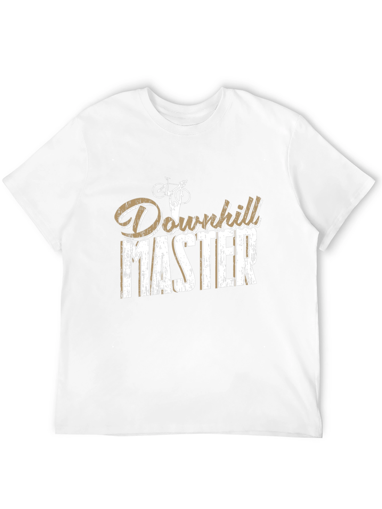 Downhill Master Graphic Tee - Black Cotton Casual T-Shirt