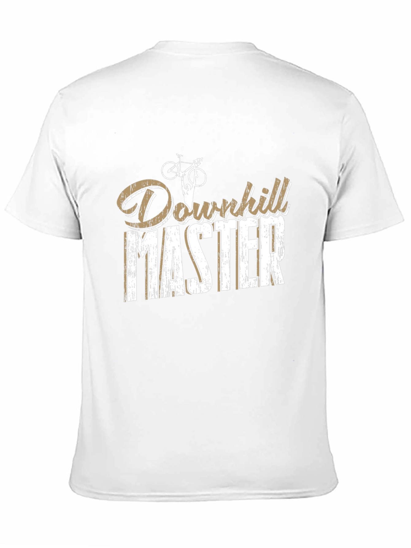 Downhill Master Graphic Tee - Black Cotton Casual T-Shirt