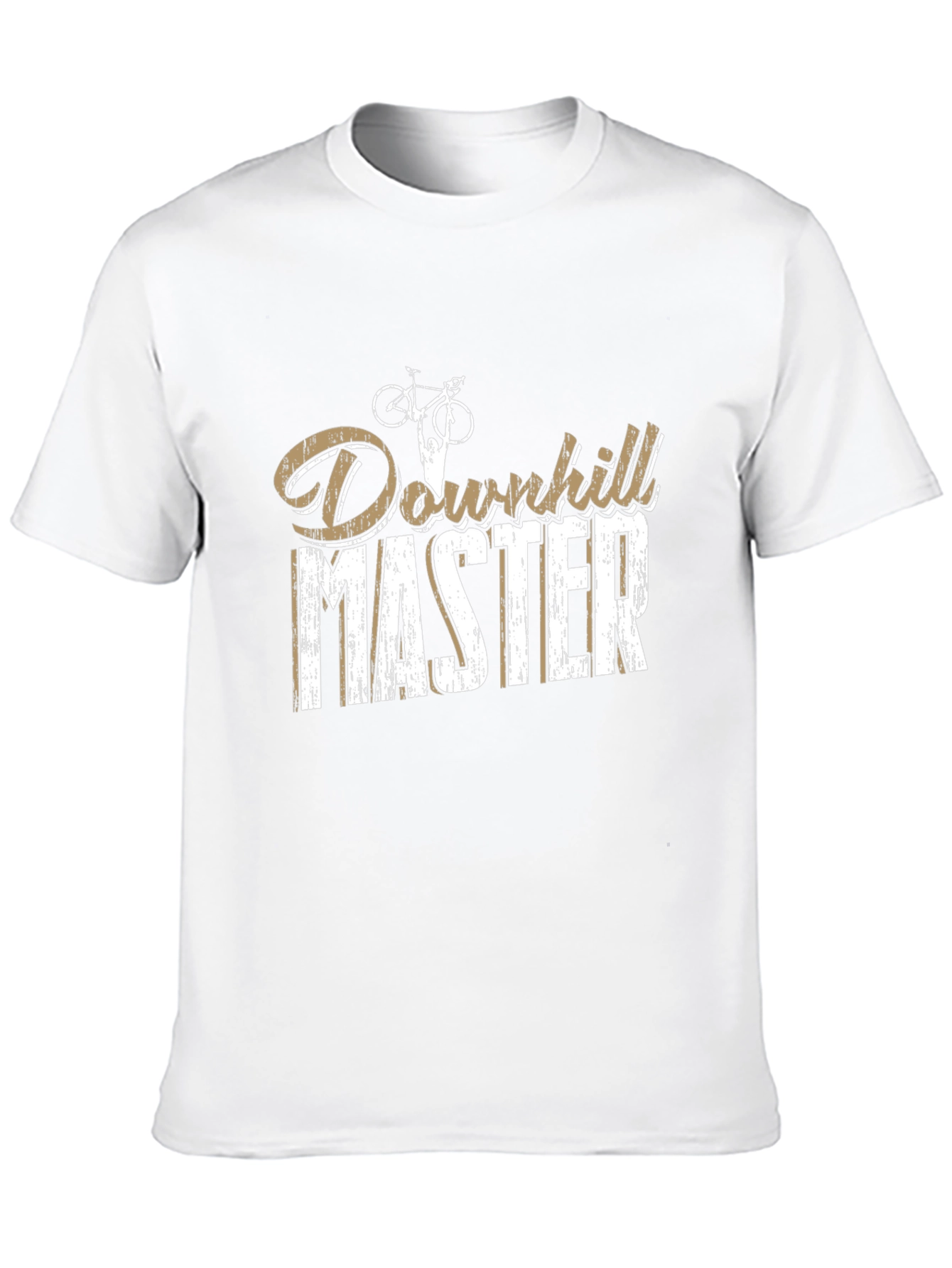 Downhill Master Graphic Tee - Black Cotton Casual T-Shirt