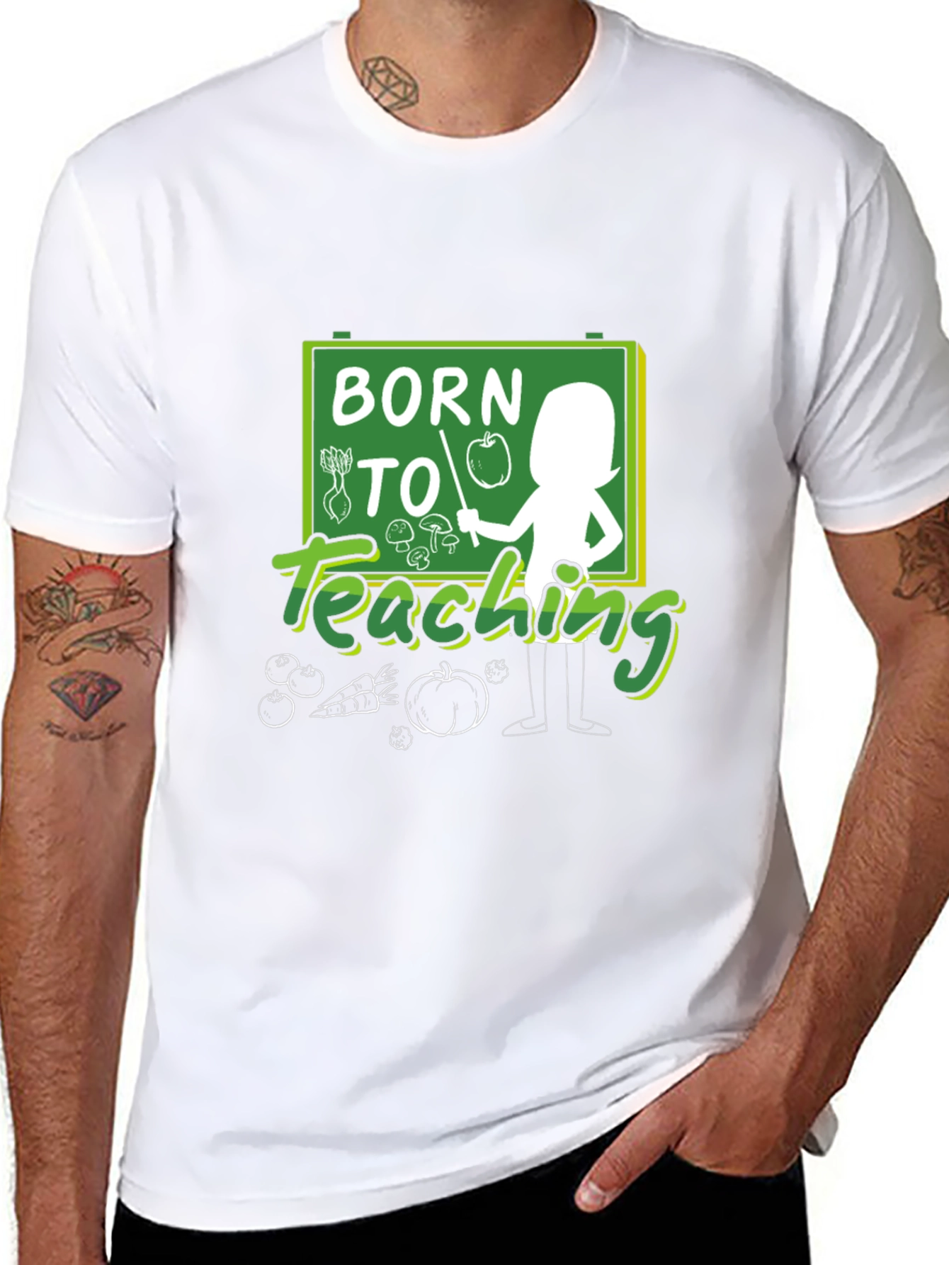 Born to Teaching Graphic T-Shirt