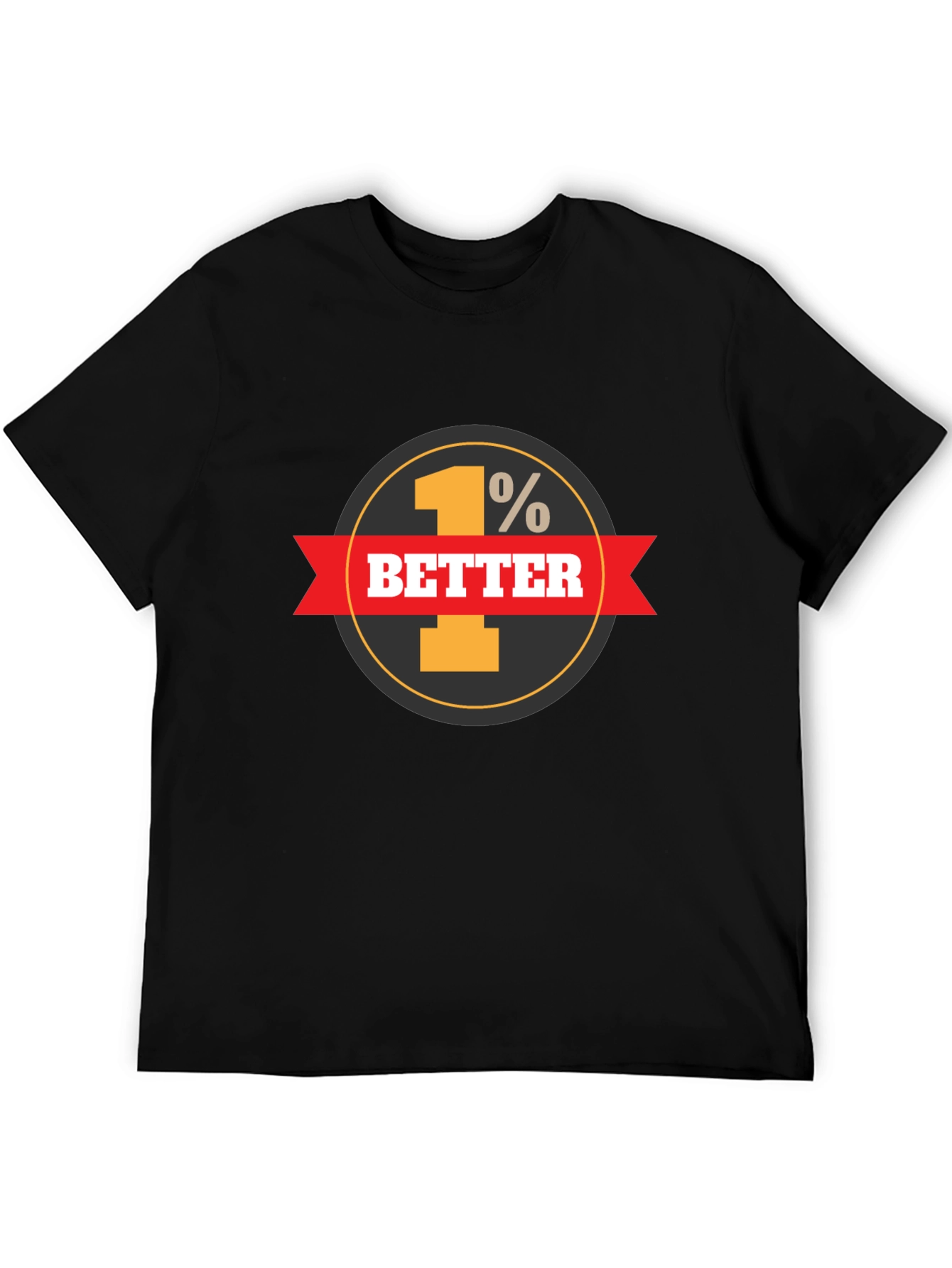 1% Better Everyday Graphic Tee - Black