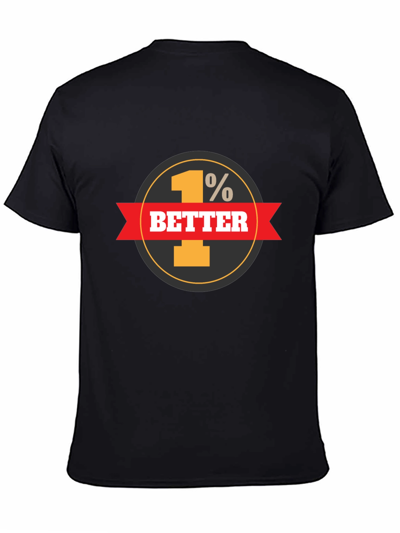 1% Better Everyday Graphic Tee - Black