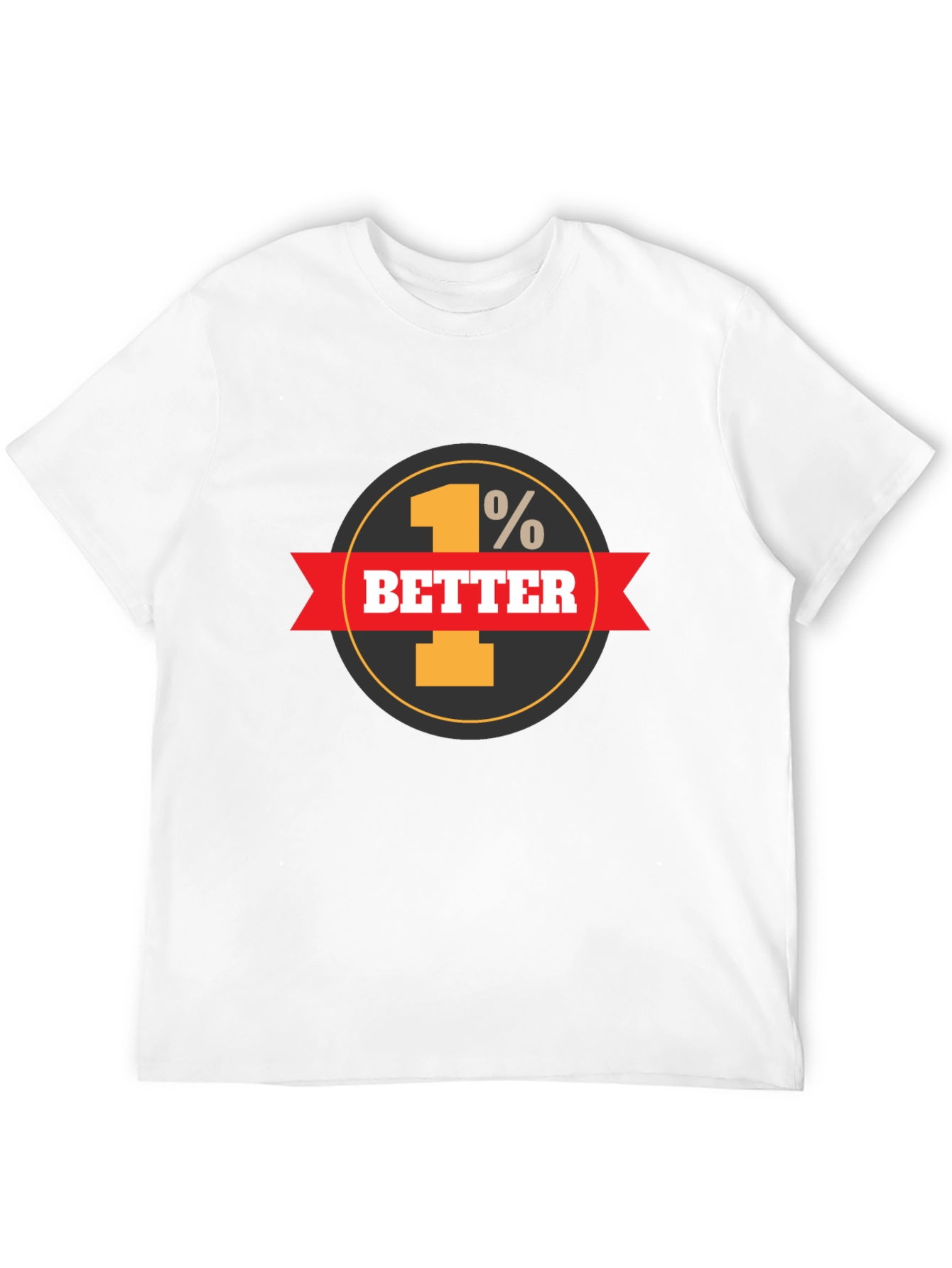 1% Better Everyday Graphic Tee - Black