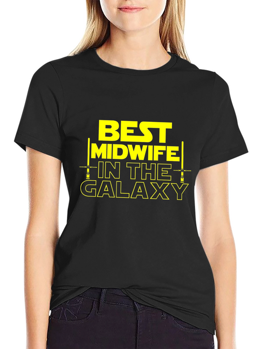Best Midwife in the Galaxy T-Shirt Funny Star Wars Tee