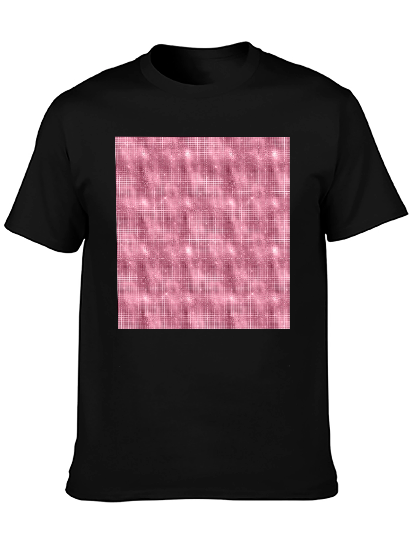 Rose Gold Sparkle Tee - Stylish Unisex Black T-Shirt