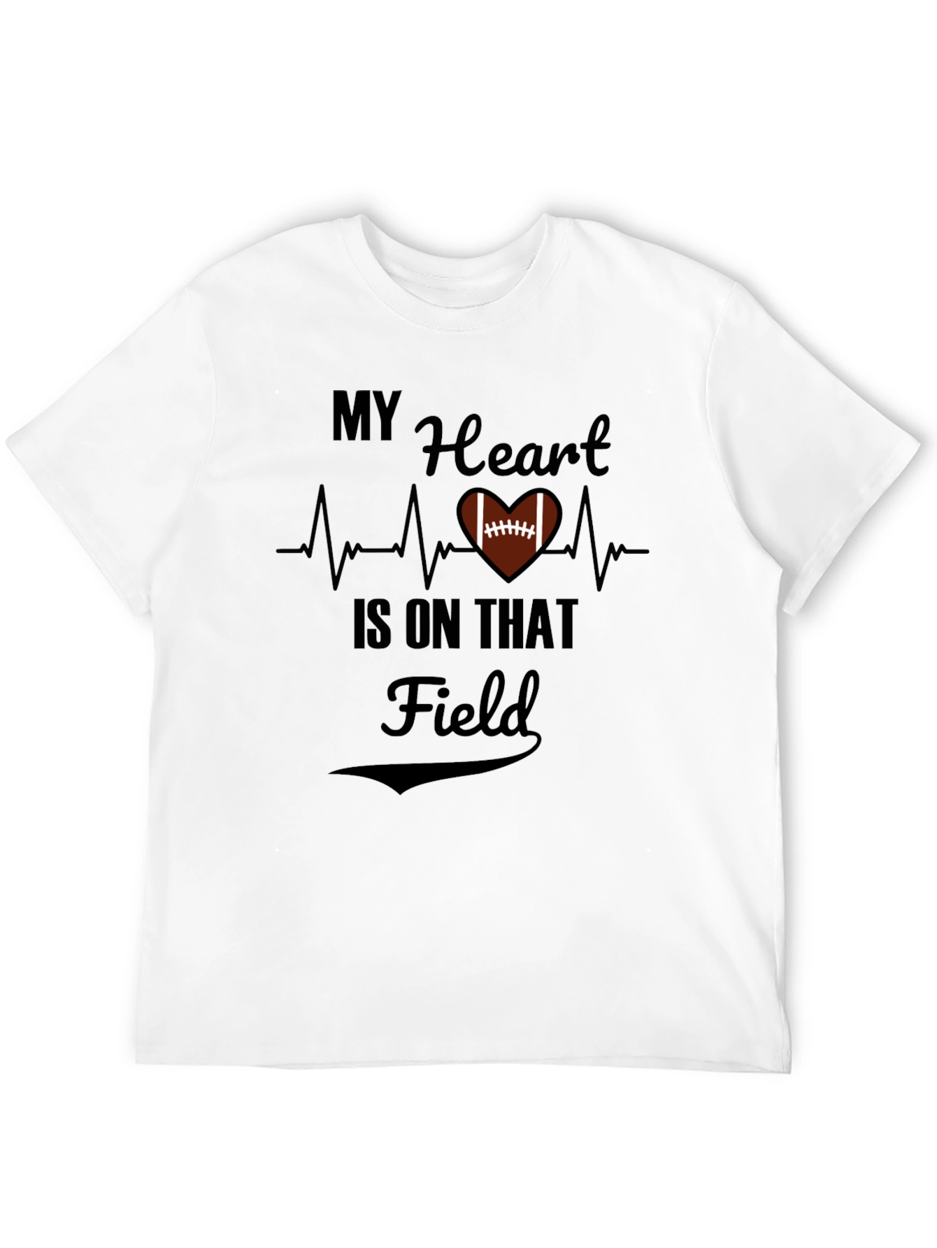 My Heart is on that Field Football T-Shirt