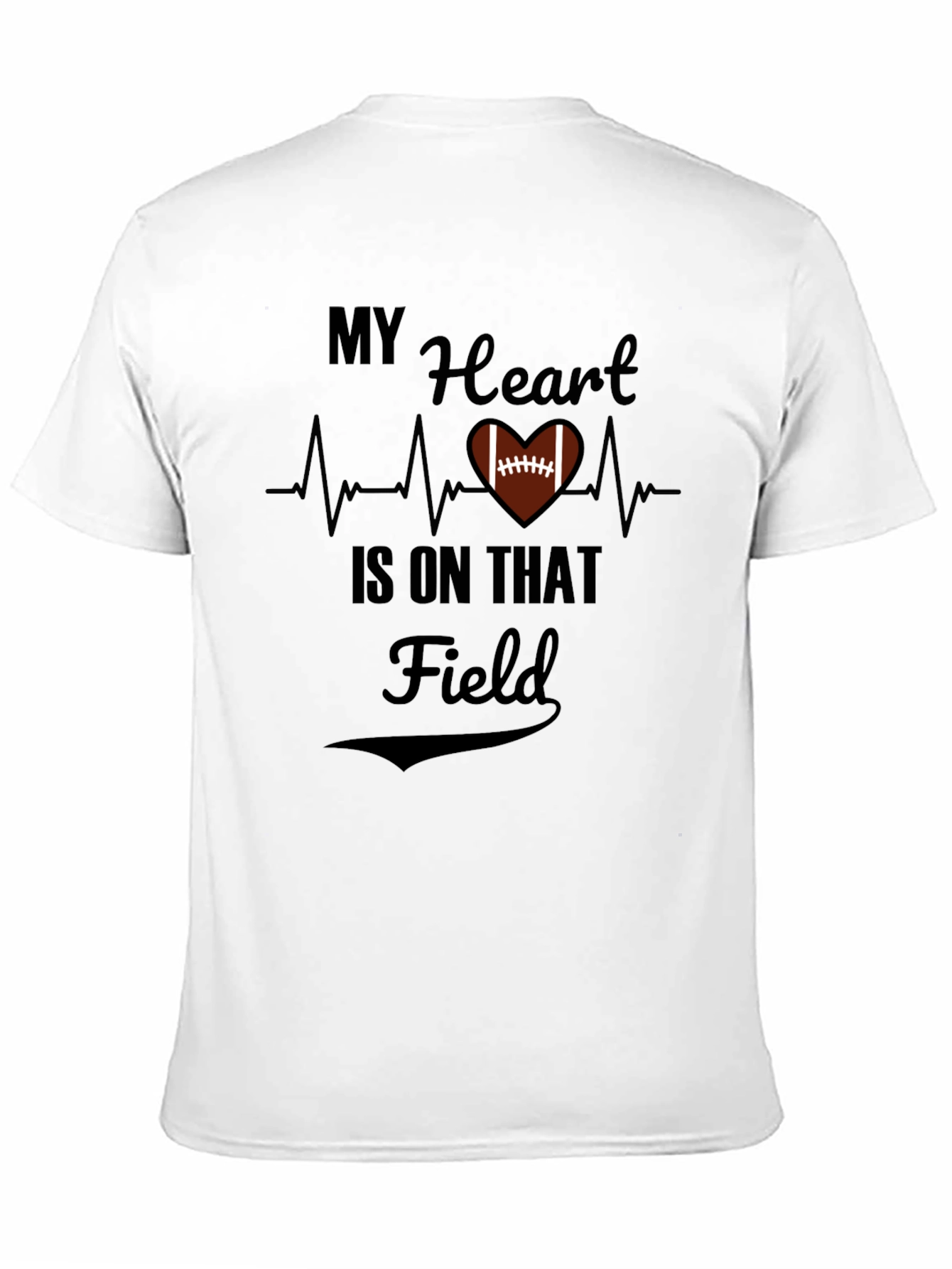 My Heart is on that Field Football T-Shirt