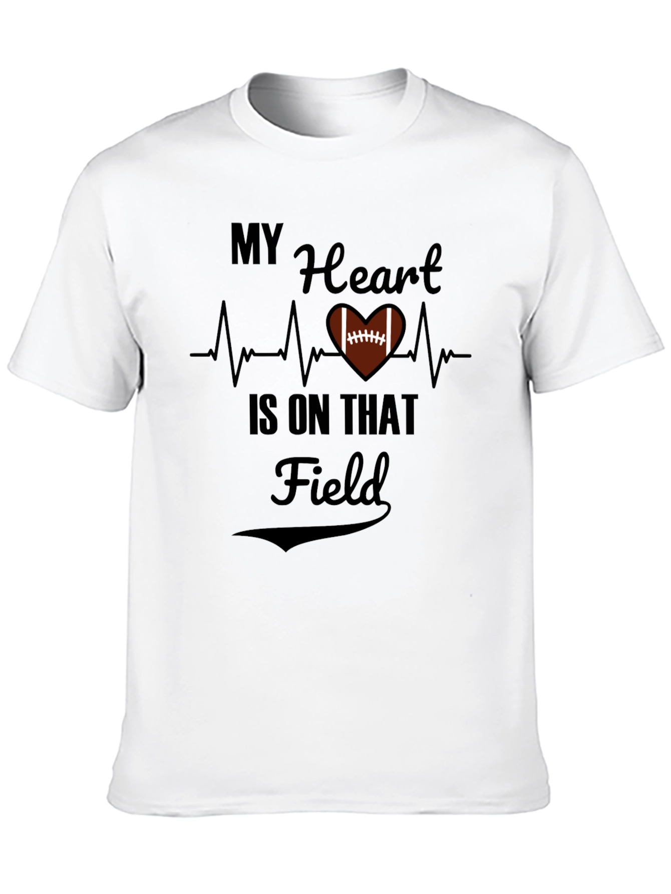 My Heart is on that Field Football T-Shirt