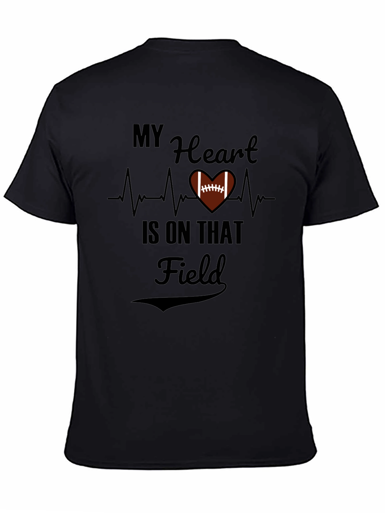 My Heart is on that Field Football T-Shirt
