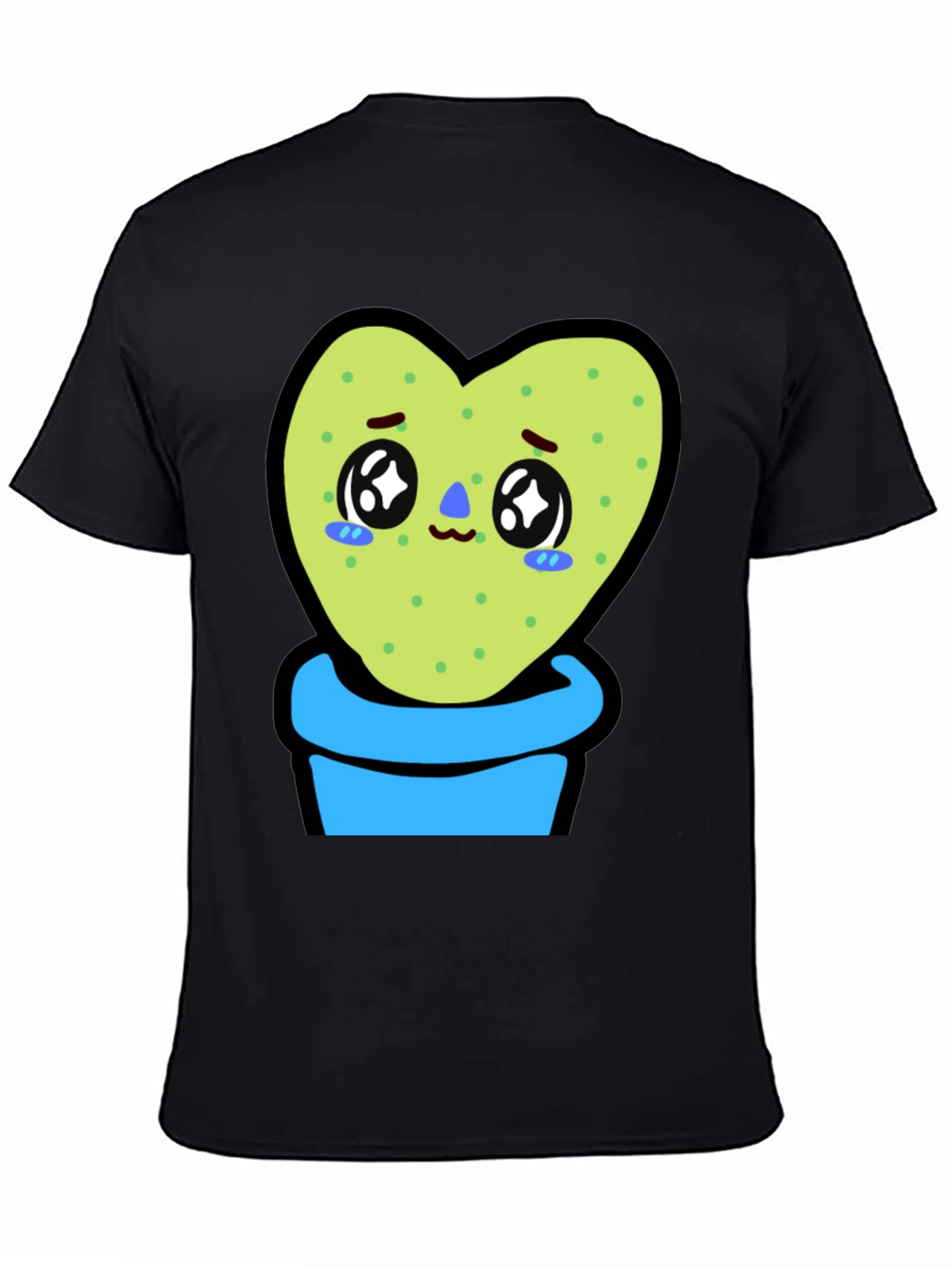 Sad Cactus Heart T-Shirt - Kawaii Style