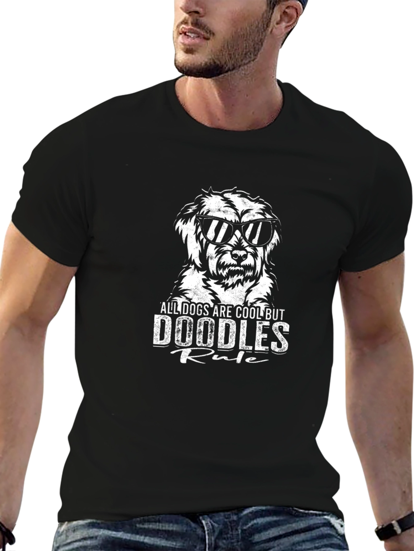 Doodles Rule Graphic T-Shirt - Cool Dogs Tee