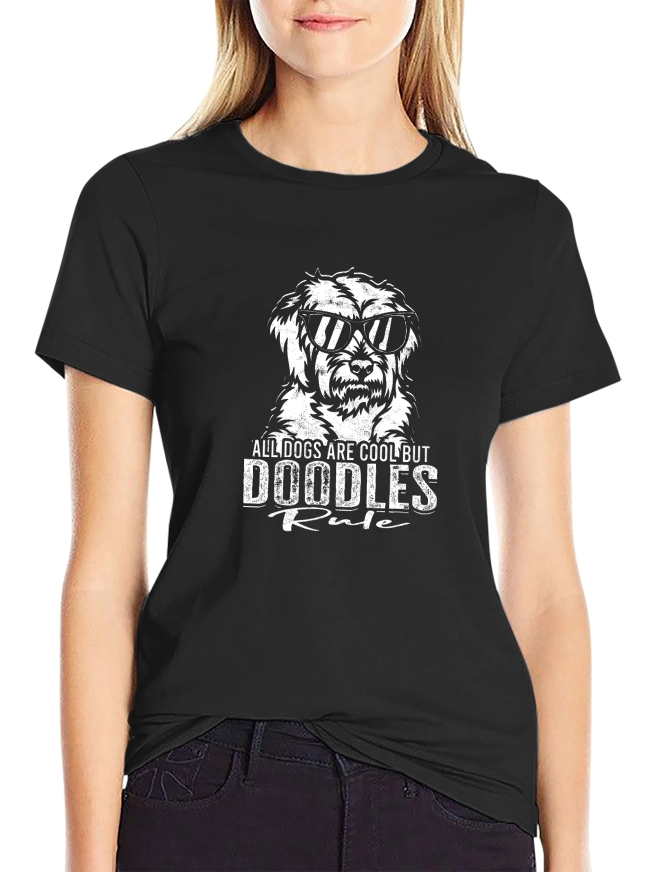 Doodles Rule Graphic T-Shirt - Cool Dogs Tee