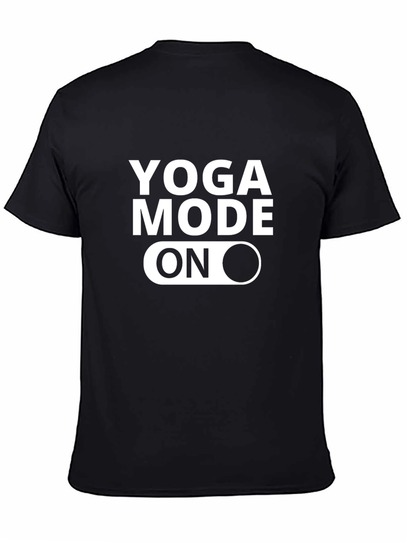 Yoga Mode On Graphic Tee - Black