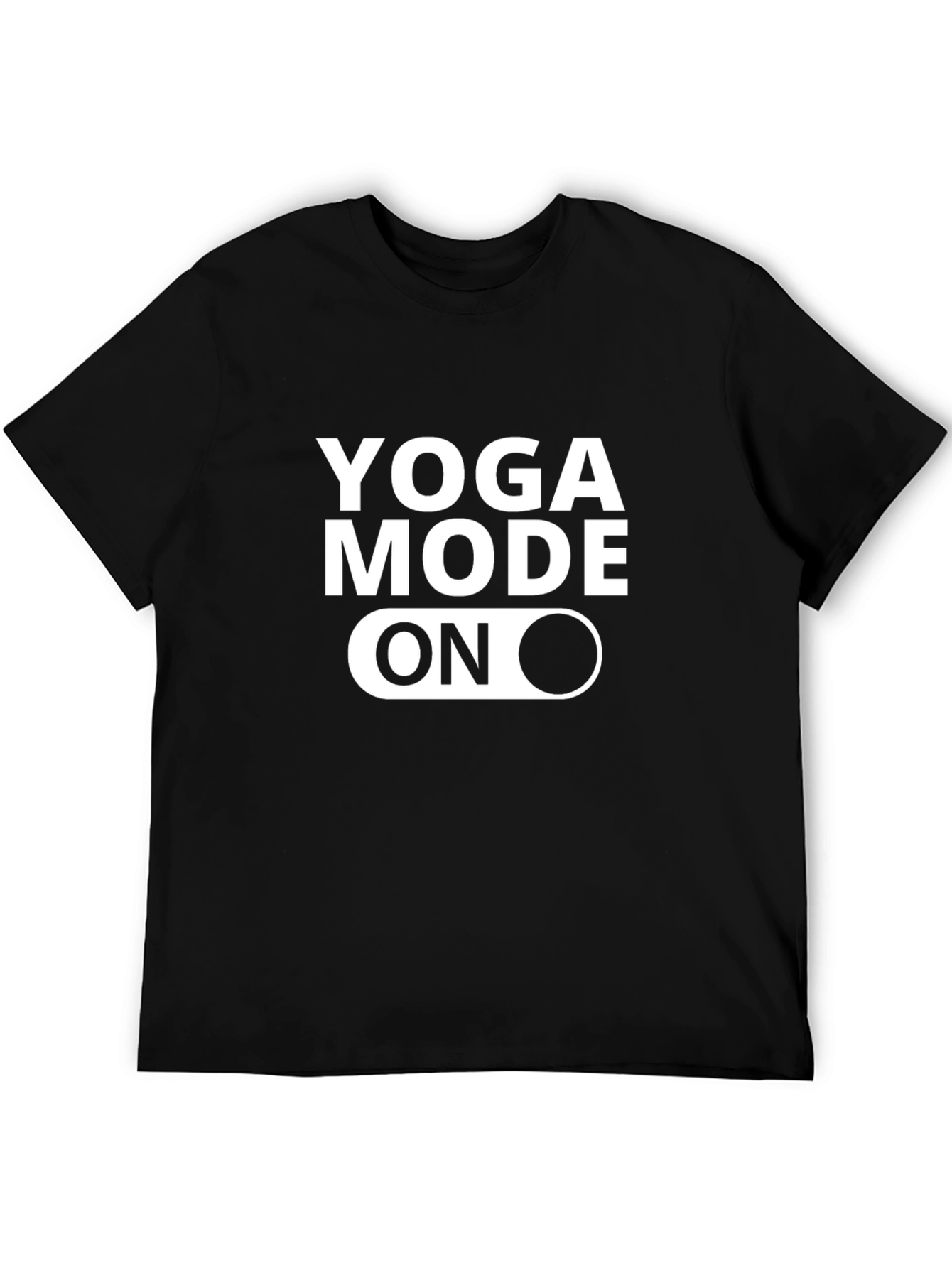 Yoga Mode On Graphic Tee - Black