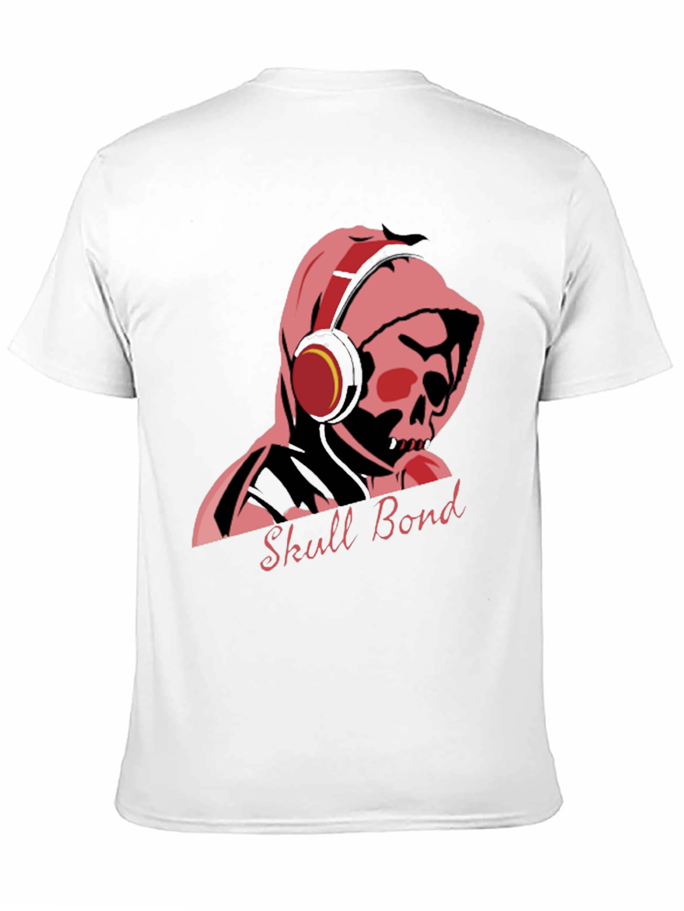 Skull Bond Graphic Tee - Cool Black Cotton T-Shirt