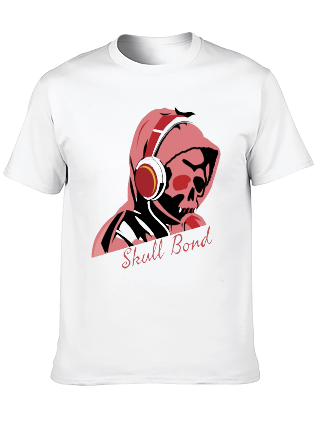 Skull Bond Graphic Tee - Cool Black Cotton T-Shirt