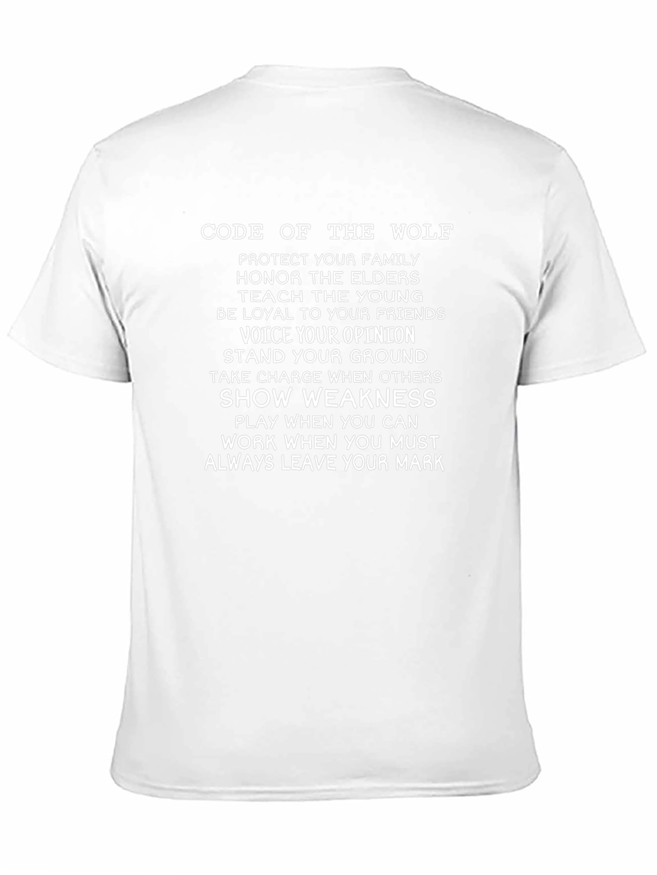 Code of the Wolf Graphic T-Shirt