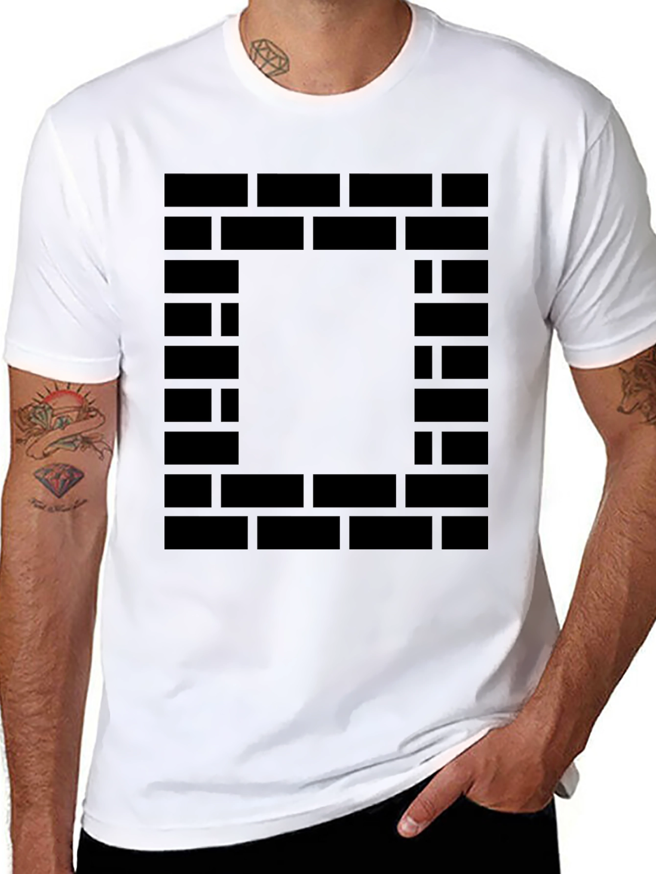 Brick Wall T-Shirt - Illusion Design