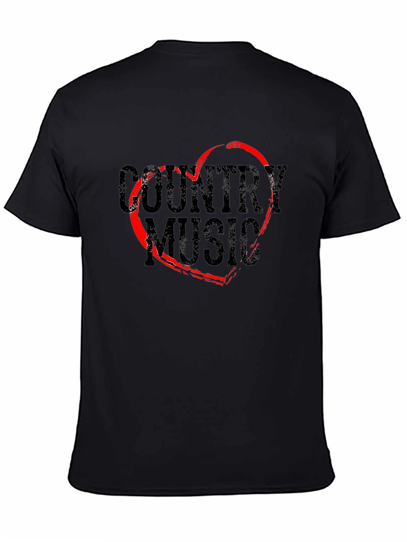 Country Music Heart Graphic T-Shirt