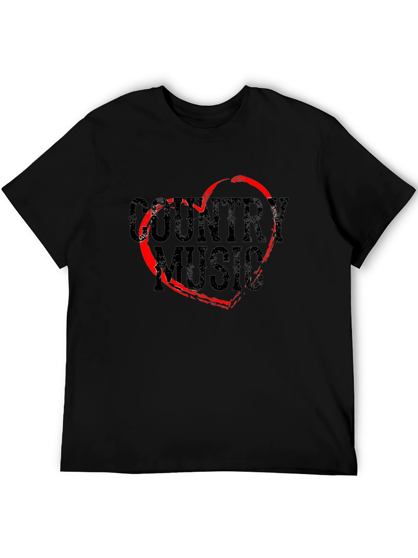 Country Music Heart Graphic T-Shirt