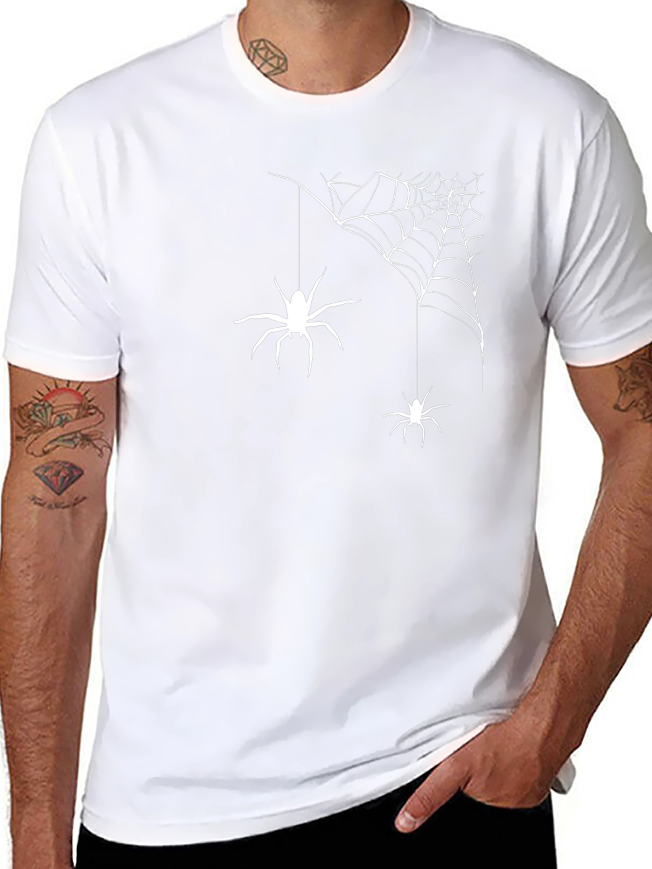 Spooky Spider Web Halloween T-Shirt
