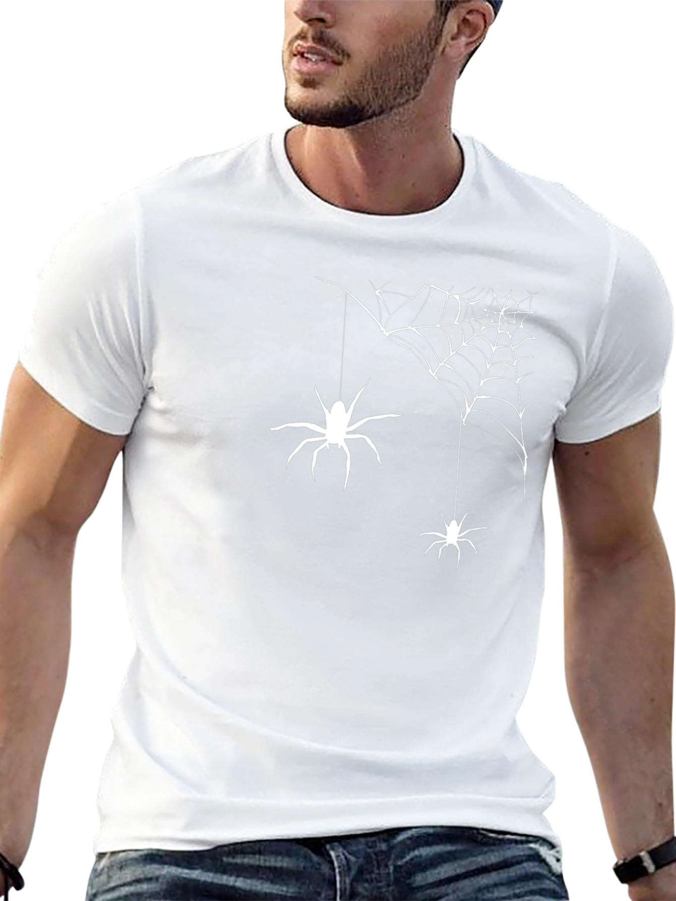 Spooky Spider Web Halloween T-Shirt