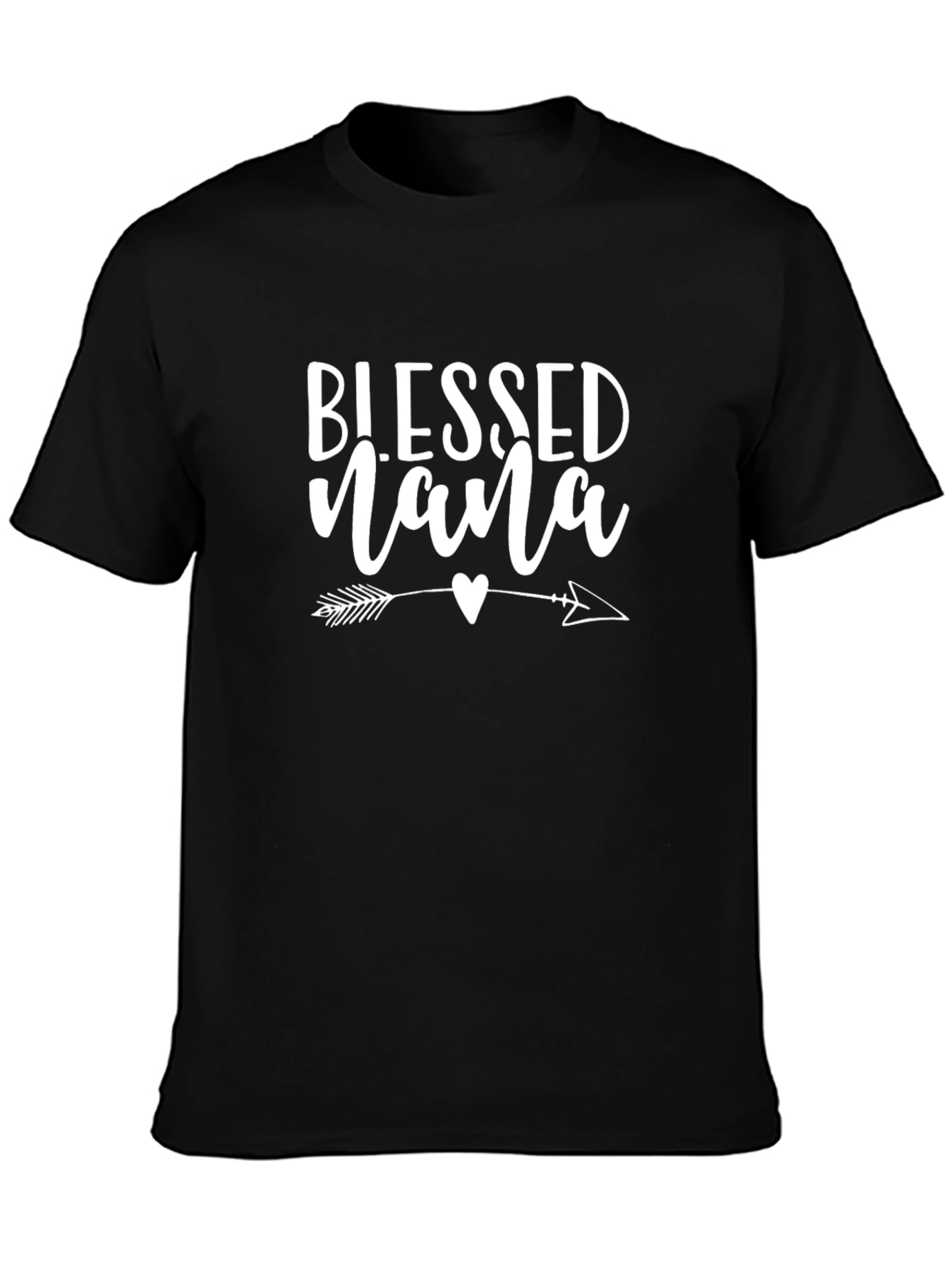 Blessed Nana T-Shirt - Cute Arrow Heart Design