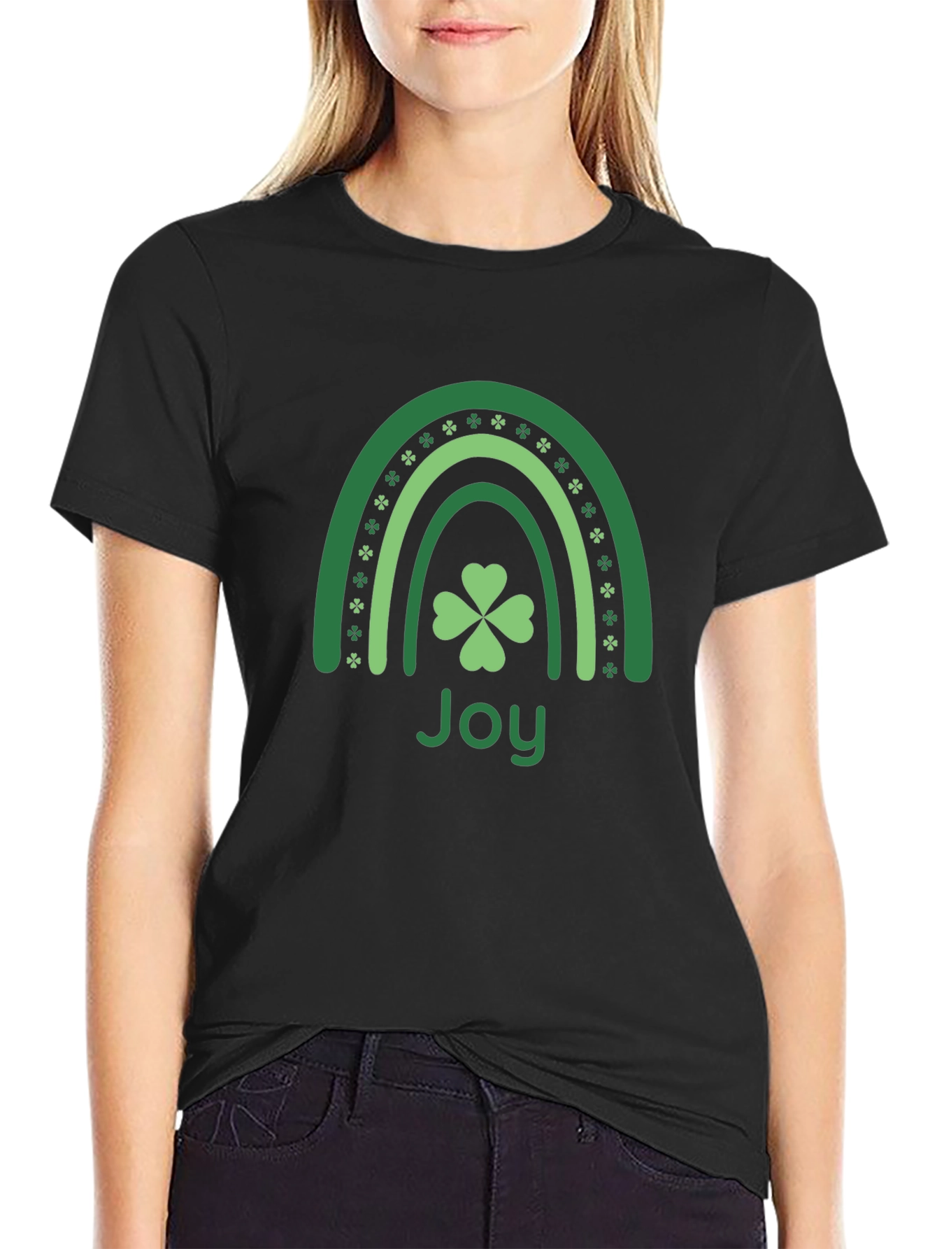 St. Patricks Day Joy Rainbow T-Shirt