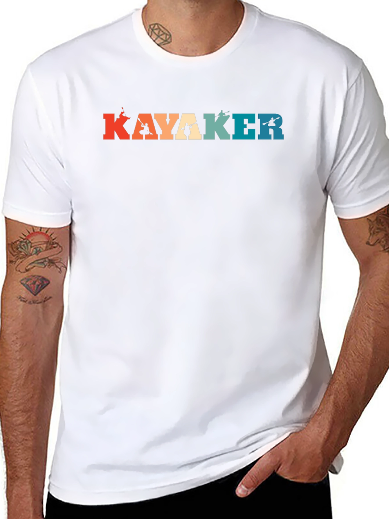 Kayak Lover Retro T-Shirt